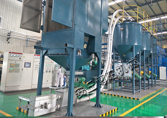 鈣粉輸送就選管鏈提升機(jī)，密閉無揚(yáng)塵