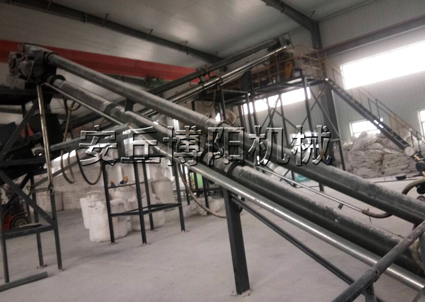 安丘博陽石油焦管鏈輸送機(jī)實現(xiàn)了“一點至多點”輸送方式