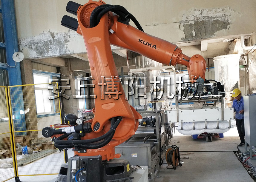 安丘博陽機(jī)械袋裝干粉機(jī)器人碼垛機(jī)應(yīng)用優(yōu)點