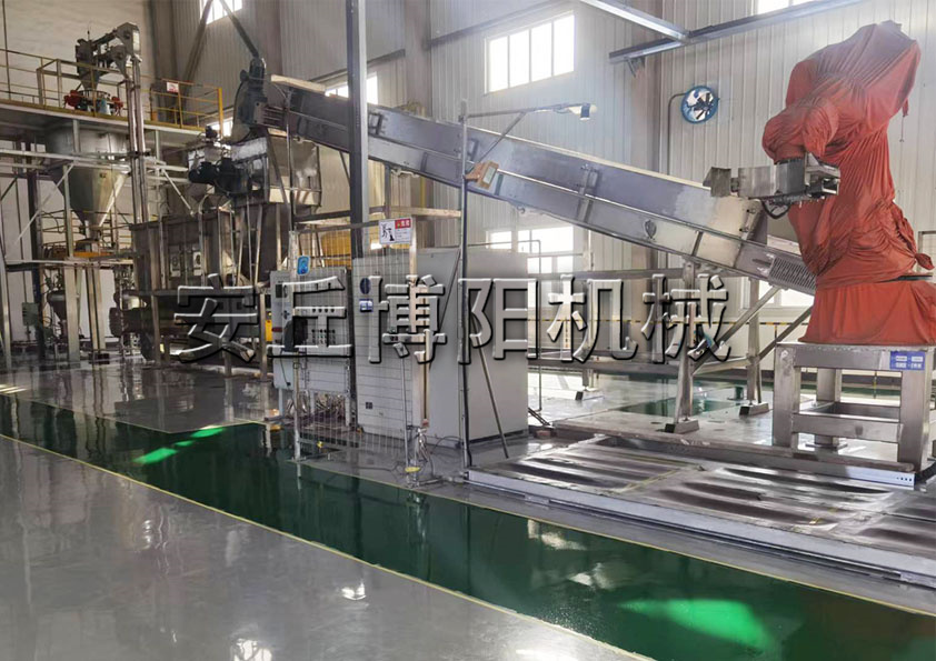 安丘博陽(yáng)機(jī)械氧化鋁自動(dòng)機(jī)械手拆包機(jī)能實(shí)現(xiàn)全自動(dòng)化嗎？